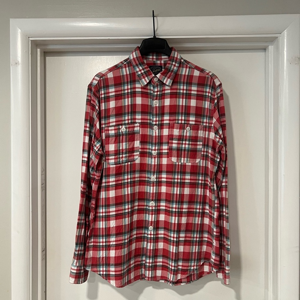 J.Crew Mid-weight Flannel Worshirt M